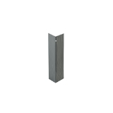Diamond Kote® Smoky Ash 3/8 in. x 7 in. Individual Metal Outside Corner Vertical Grain 25/ct