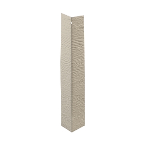 Oyster Shell 3/8 in. x 12 in. Individual Metal Outside Corner Horizontal Grain 25/ct