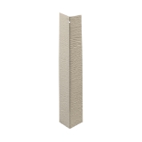 Oyster Shell 3/8 in. x 12 in. Individual Metal Outside Corner Horizontal Grain 25/ct