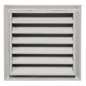 12 in. x 12 in. Square Louver Gable Vent #030 Paintable