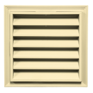 12 in. x 12 in. Square Louver Gable Vent #035 Yellow