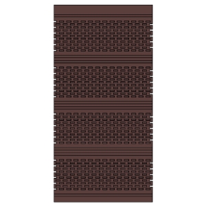 16 in. x 12 ft. Aluminum Full Vent Soffit Brown 502