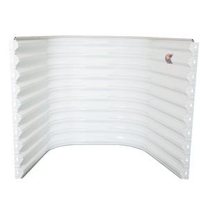 Area  Well 56 in. x 36 in. x 72 in. Wall Mount White