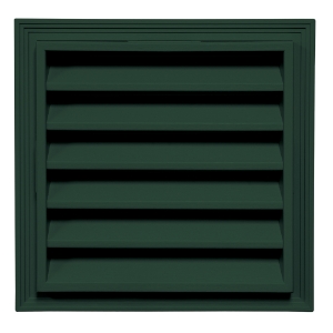 12 in. x 12 in. Square Louver Gable Vent #122 Midnight Green