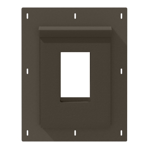 Diamond Kote® RigidMount Receptacle Mount Block Brushed Smooth Coffee
