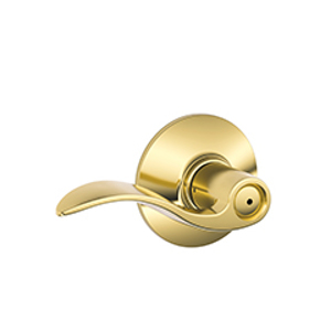 F40V Privacy Accent Lever 605 Bright Brass - Visual Pack