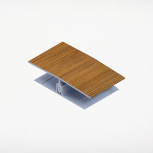 Universal Siding H-Trim 2-Piece 2-3/4 in. x 12 ft. Alum/Alum Sandalwood