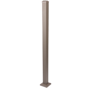 2-1/2 in. x 54 in. Post Kit Textured Bronze (w/leveling plate)