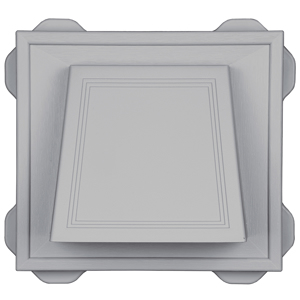 4" Hooded Vent #016 CT Sterling Gray