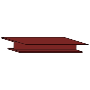 3/8 in. x 10 ft. Aluminum Miter Divider Wineberry 604