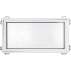 Recessed Jumbo Mount Block #001 White