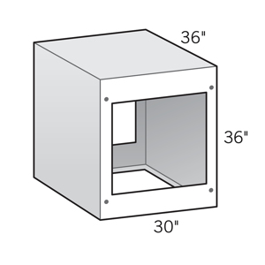 36 in. x 36 in. x 30 in. Cabinet * Non-Returnable *