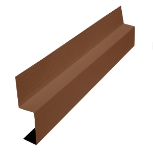 Diamond Kote® 1 in. x 2 in. x 10 ft. Spacer Flashing Woodgrain Mahogany Accent
