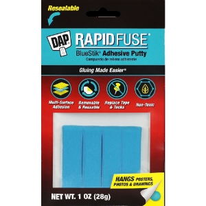 DAP RapidFuse BLUE STIK Reusable Adhesive Putty 1 oz. - Blue