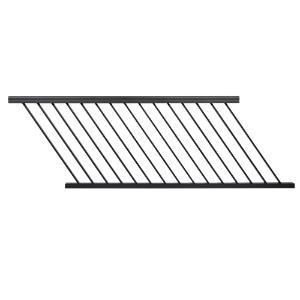 36 in. x 6 ft. Impression Rail Express Stair Universal Aluminum Rail Panel Black AZTIX36UNSP6B