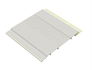 ChamClad Vented Soffit 3/8 in. x 6 in. x 30 ft. Crystal White