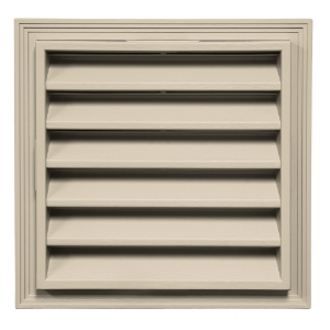 12 in. x 12 in. Square Louver Gable Vent #071 Woodland Mist