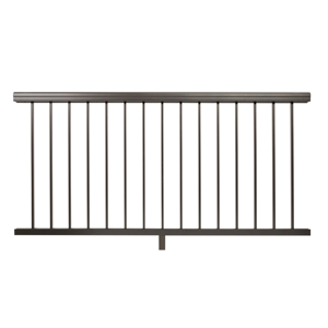 36 in. x 6 ft. Impression Rail Express Level Rail Panel Kit Dark Bronze