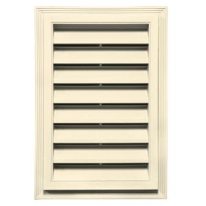 12 in. x 18 in. Rectangle Louver Gable Vent #020 CT Heritage Cream
