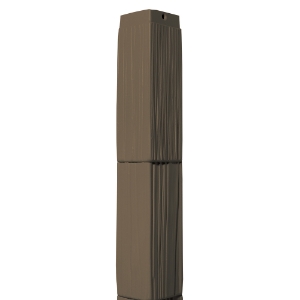 10 in. Staggered Shake Outside Corner Post Kit 675 Granite 60 in.