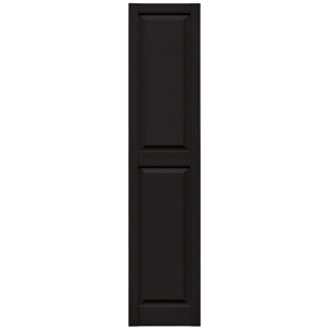 14-3/4 in. x 67 in. Raised Panel Shutter Black #002
