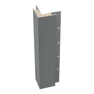Diamond Kote® 5/4 in. x 4 in. x 16 ft. Rabbeted Brushed Smooth Outside Corner w/Nail Fin Smoky Ash - 1 per pack
