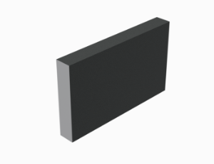 ChamClad Architectural Trim for Column 1 in. x 4 in. x 13 ft. Grey Asphalt