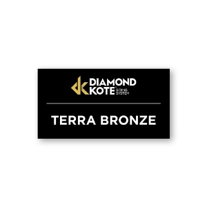 Diamond Kote® ID Signage 4 in. x 2 in. - Terra Bronze