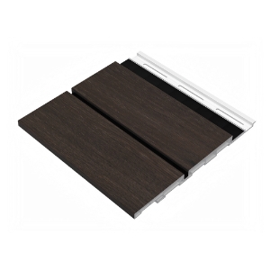 ChamClad Shadowline Wall Panel with 3 in. Reveal 1/2 in. x 6 in. x 20 ft. Modern Walnut