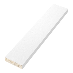 Diamond Kote® 5/4 in. x 4 in. x 16 ft. Brushed Smooth Trim White