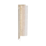 Diamond Kote® 5/4 in. x 4 in. x 16 ft. Rabbeted Woodgrain Outside Corner w/Nail Fin White - 1 per pack