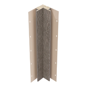 Diamond Kote® 5/4 in. x 3 in. x 10 ft. Rabbeted Woodgrain Inside Corner w/Nail Fin Bedrock