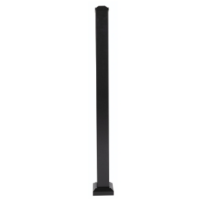 Fulton Rail 3 in. x 3 in. x 42 in. Steel Blank Post with Cap & Skirt TTFSR3X3PK45B