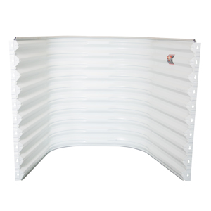 Area  Well 80 in. x 36 in. x 60 in. Wall Mount White