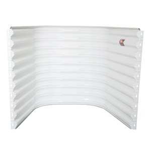 Area  Well 80 in.W x 36 in.D x 60 in.H Wall Mount White