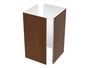 ChamClad Column Wrap 2-Piece 7 in. x 12 ft. Cinnamon Walnut