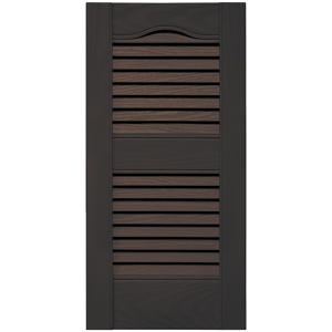 12 in. x 25 in. Open Louver Shutter Musket Brown #010 redirect to product page