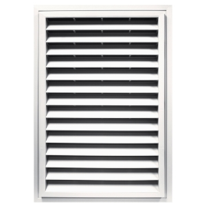 #117 20X30 Rectangle Louver (Color Match: Royal White)