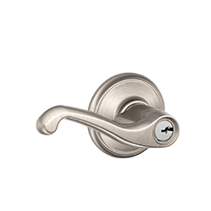 F51A Entry Flair Lever 619 Satin Nickel - Box Pack