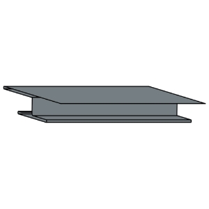 3/8 in. x 10 ft. Aluminum Miter Divider Eldridge Gray 605