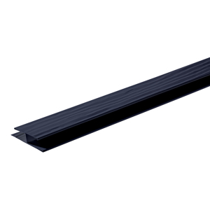 Diamond Kote® 1 1/2 in. x 10 ft. Woodgrain Soffit Channel Midnight