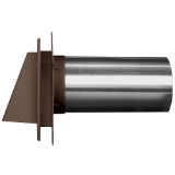 4" Hooded Vent #032 Brown