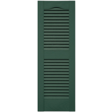 12 in. x 36 in. Open Louver Shutter Forest Green #028