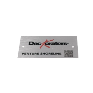 2 in. x 4 in. Venture Shoreline ONLY Alum Plaque