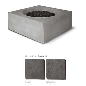 Talus Fire Bowl Black Sand Honed for LP