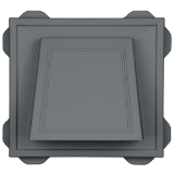 4-inch Hooded Vent Flagstone 325