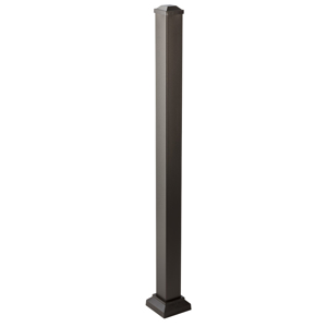 48 in. x 3 in. Impression Rail Express Post Kit Dark Bronze