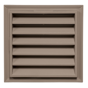 12 in. x 12 in. Square Louver Gable Vent Natural Clay 409