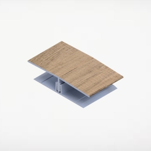 Universal Siding H-Trim 2-Piece 2-3/4 in. x 12 ft. Alum/Alum Rocky Mountain Oak