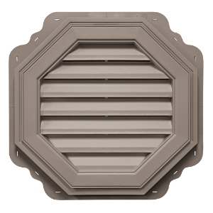 18 in. Octagon Louver Gable Vent #008 CT Natural Clay